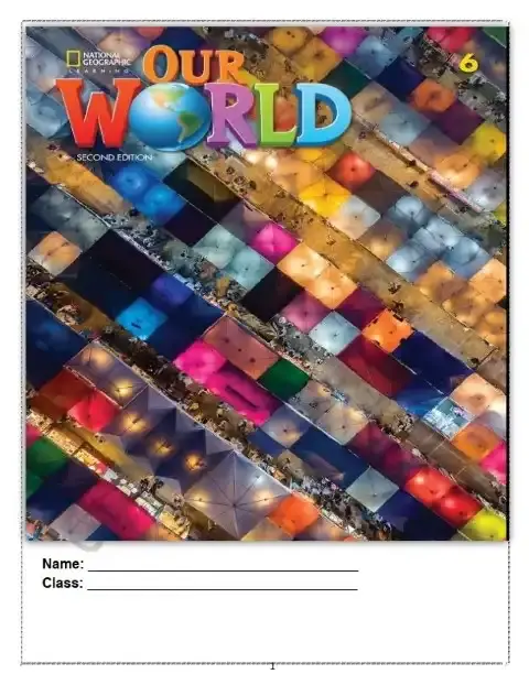 مذكرة انجليزي اور وورلد سادسة ابتدائي ترم اول 2026 مدرسة جيل 2000
