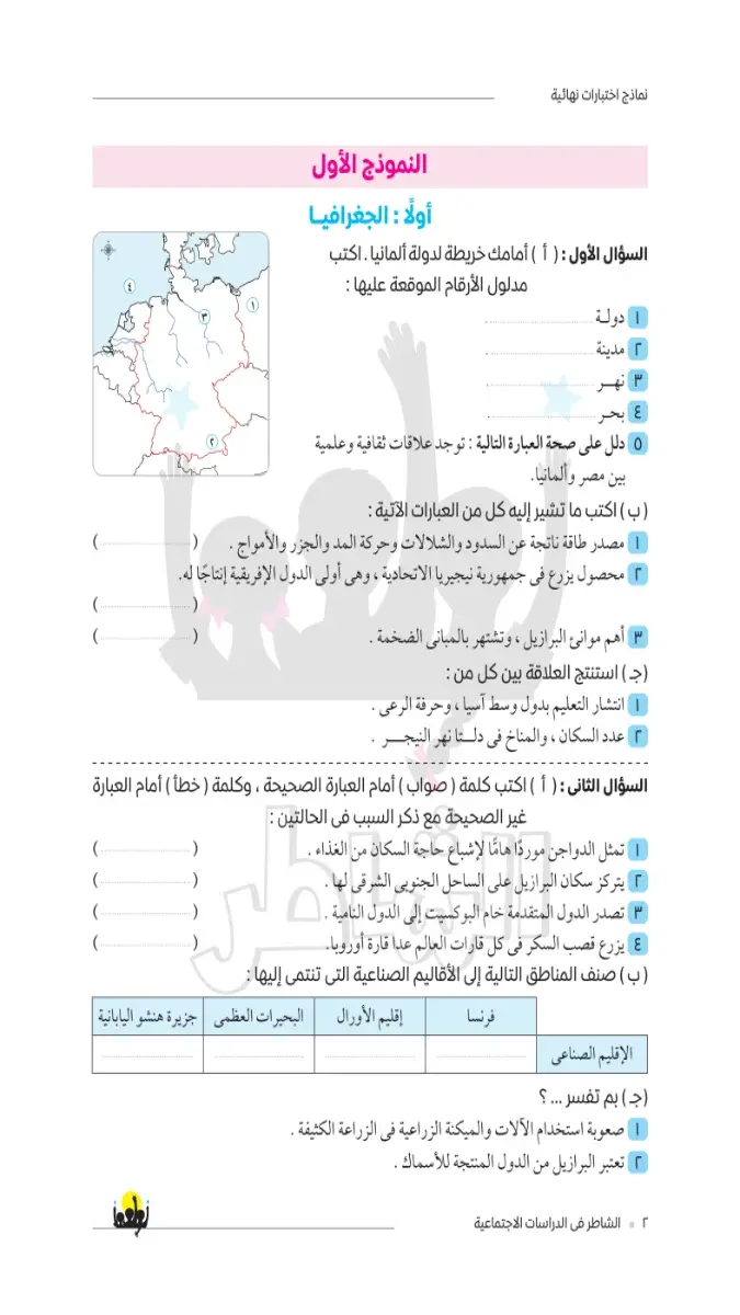 صورة غلاف امتحانات دراسات 2026 للصف الثالث الاعدادي الترم الثاني بالإجابات