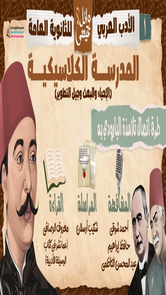 صورة غلاف مراجعة الأدب للصف الثالث الثانوي 2026