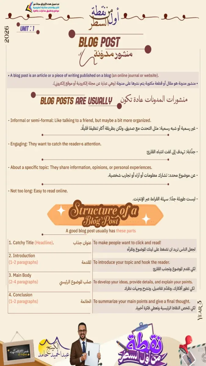 صورة غلاف مراجعة writing skills للصف الثالث الثانوي 2026