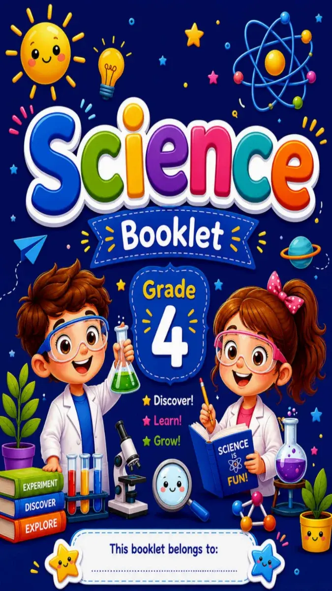 صورة غلاف مذكرة Science لغات للصف الرابع الابتدائي الترم الاول 2027