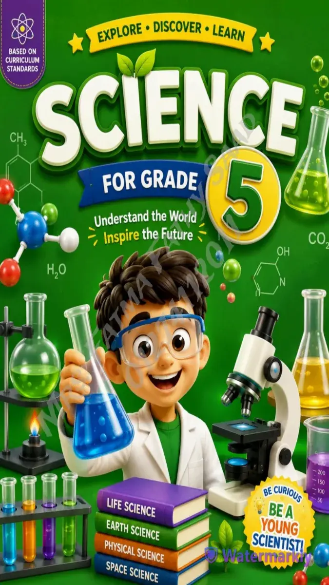 صورة غلاف مذكرة Science للصف الخامس الابتدائي الترم الاول 2027