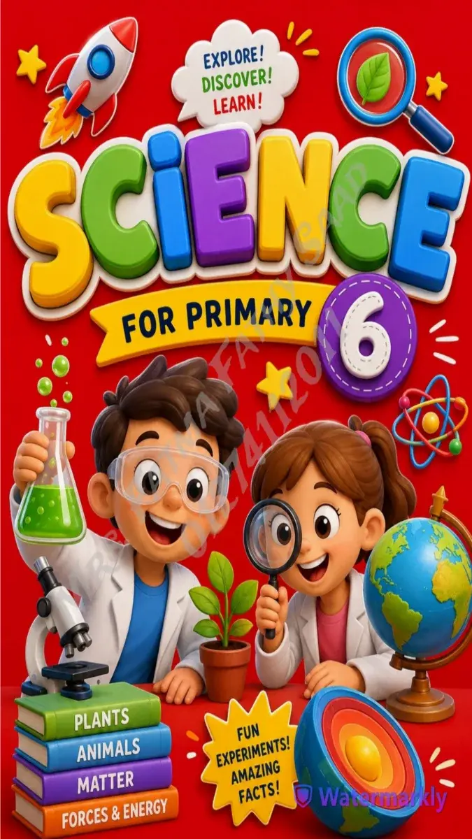 صورة غلاف مذكرة Science للصف السادس الابتدائي الترم الأول 2027