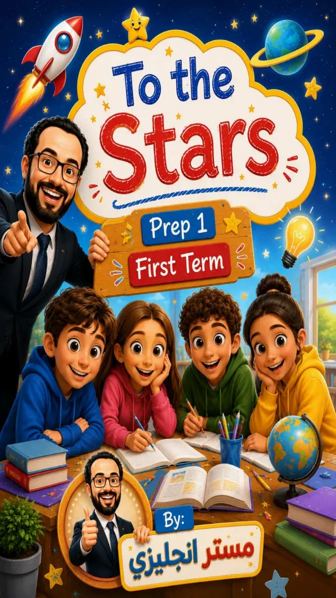صورة غلاف مذكرة اللغة الإنجليزية للصف الأول الإعدادي الترم الأول 2027