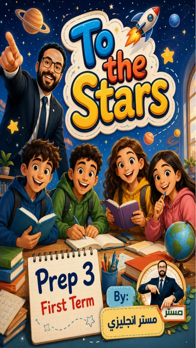 صورة غلاف مذكرة انجليزي للصف الثالث الاعدادي الترم الاول 2027