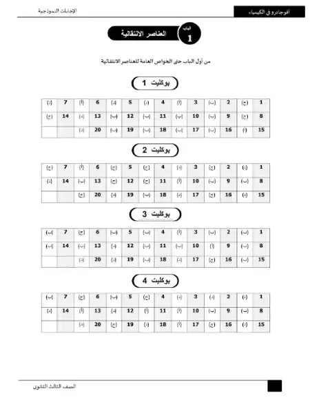 اجابات كتاب افوجادرو في المراجعة النهائية للثانوية العامة