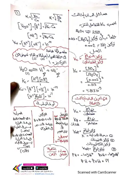 افكار لمسائل الباب الرابع في كيمياء تالتة ثانوي - اعداد مستر مصطفى ابراهيم