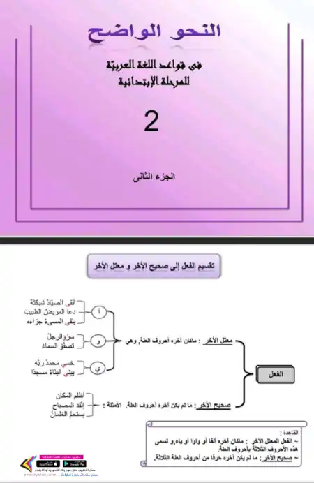 النحو الواضح في قواعد اللغة العربية للمرحلة الابتدائية الجزء الثاني