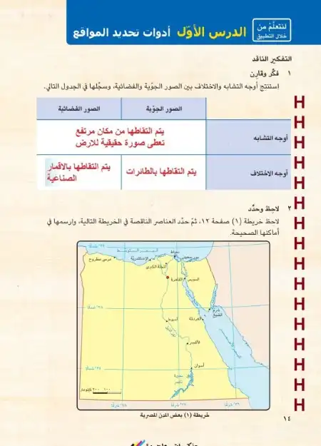 حل كتاب دراسات رابعة ابتدائي ترم اول مستر هاني ناجح