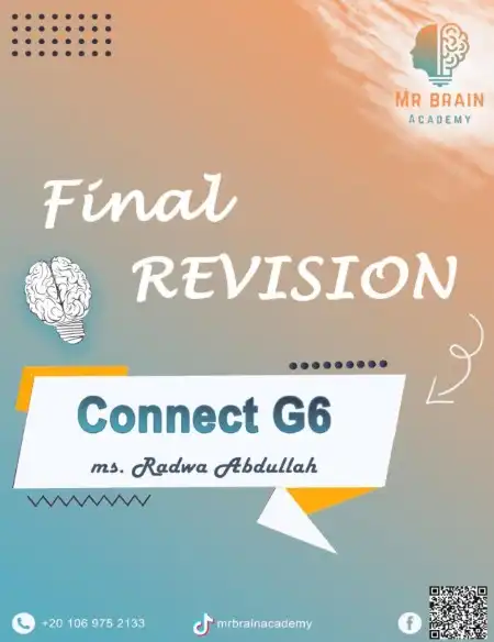 مراجعة انجليزي 6 ابتدائي ترم اول 2024 بالاجابات مستر برين