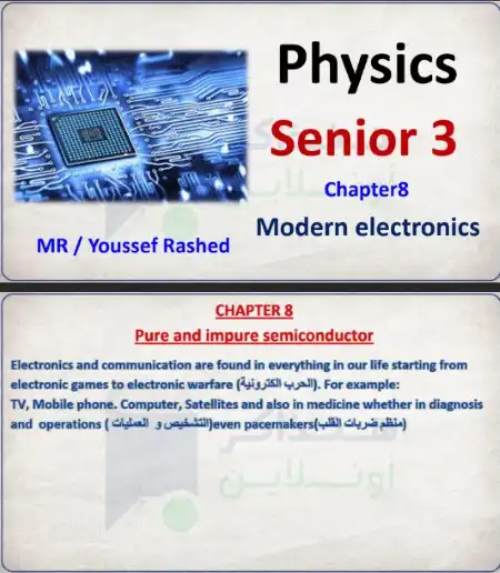مراجعة الباب الثامن physics للصف الثالث الثانوي 2023 منصة هنذاكر اون لاين PDF