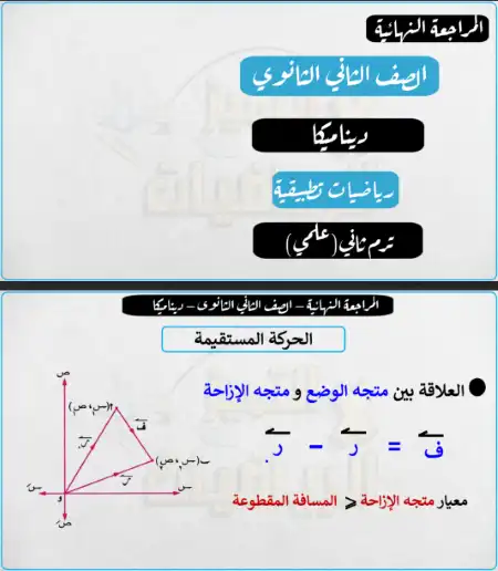 مراجعة رياضيات تطبيقية للصف الثاني الثانوي الترم الثاني مستر محمود رجب PDF