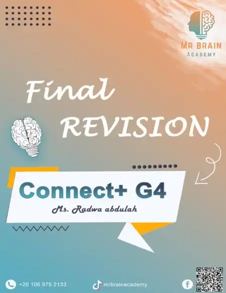 مراجعة كونكت بلس رابعة ابتدائي الترم الثاني 2024 بالاجابات مستر برين