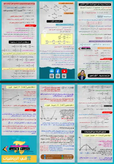 مراجعة سريعة ما سبق على منهج تانية ثانوي + الباب الاول في الديناميكا - اعداد مستر محمود الشامي